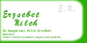 erzsebet milch business card
